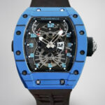 Replica Richard Mille RM 022 Blue Carbon Skeleton Dial Automatic Movement Watch