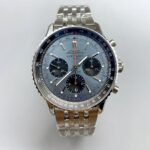 Breitling Navitimer with blue dial and steel bracelet (1:1Super Cloen)