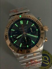 Breitling Chronomat B01 42 Edition 2 Tone Rose Gold with Grey Dial (1:1Super Cloen) - Image 9