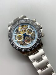 Rolex Daytona Artisans De Geneve Stainless Steel Watch Black Carbon Bezel Watch(1:1Super Clone ) - Image 2