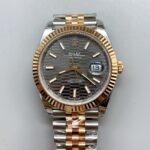 Rolex Datejust 41MM Two Tone Rose Gold Plating Fluted Dial Watch(1:1Super Clone )