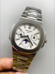 Patek Philippe Nautilus 5740 Perpetual Calendar Stainless Steel White Dial (1:1Super Clone) - Image 3