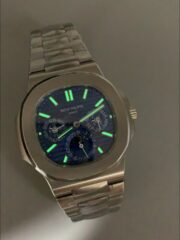 Patek Philippe Nautilus 5740 Perpetual Calendar Stainless Steel Blue Dial(1:1Super Clone) - Image 9