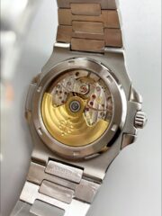 Patek Philippe Nautilus 5711 Black Dial 904L Steel with Rubies Bezel(1:1Super Clone) - Image 4