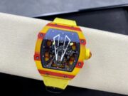 Best Swiss Replica Richard Mille RM 27-03 Red Yellow Carbon Fiber Watch - Image 2