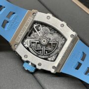 Luxury Replica Richard Mille RM 35-03 Rafael Nadal Skeleton Dial Blue Strap Watch For Men - Image 9