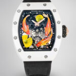 Richard Mille Replica RM S10 Koi Tourbillon Watch with White Ceramic Case