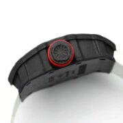 Top Swiss Replica Richard Mille RM35-01 – Carbon Fiber Case & White Rubber Strap - Image 8