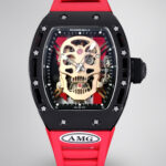 Best Swiss Replica RICHARD MILLE RM 52 Watch – Skeleton Tourbillon , Red Strap