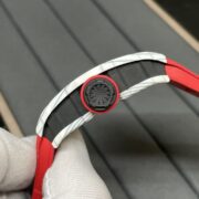 Richard Mille RM 35-01 Replica Rafael Nadal White Carbon Case Red Strap Watch | Swiss Movement, Skeleton Dial - Image 8