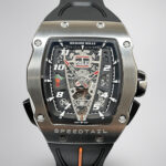 Luxury Best Richard Mille RM 40-01 Replica McLaren Speedtail – Water-Drop Case, Black Rubber Strap, Swiss Movement