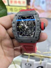 Replica Richard Mille RM35-02 Red Rubber Strap Swiss Movement Sports Watch - Image 9