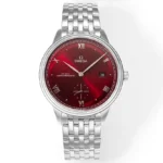 Omega De Ville Prestige Red Dial Steel