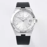 Vacheron Constantin Overseas 4500V Series – Silver Dial with Black Rubber Strap – Luxury Steel – Quality