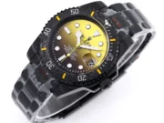Rolex Submariner PARAKEET – Custom Gradient Green Dial, Black Carbon Fiber Bezel, 904L Stainless Steel - Image 2