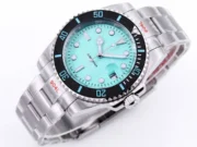Rolex Submariner PARAKEET Custom Watch – Gradient Green Dial, Carbon Fiber Bezel, Stainless Steel - Image 3