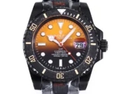 Rolex Submariner PARAKEET – Custom Gradient Green Dial, Black Carbon Fiber Bezel, 904L Steel - Image 4