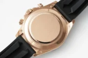 Rolex Daytona Rose Gold Black Rubber Strap Chronograph - Image 7