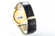 Omega De Ville Gold Watch with Black Strap - Image 2