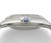 Rolex Datejust with 3235 Movement – Silver Stainless Steel, Ice Blue Dial, Fluted Bezel - Image 8
