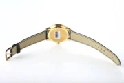Omega De Ville Gold Watch with Black Strap - Image 3