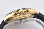 Rolex Daytona 116518 Gold Engraved Natural Cloud Mother-of-Pearl Dial Watches with Black Rubber Strap - Image 9